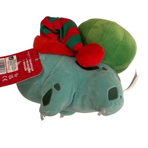 Pokemon Bulbasaur Stofftier Plüschtier 7 Zoll Neu mit Etikett Wintermütze Jazwares Nintendo - Bild 8 von 13