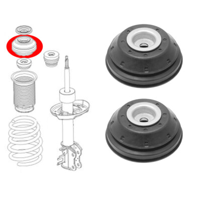 Amortisseurs à Gaz Avant Pour Fiat Punto, Grande Punto, Linea, Opel Corsa D - Lot De 2, Jambes De Suspension