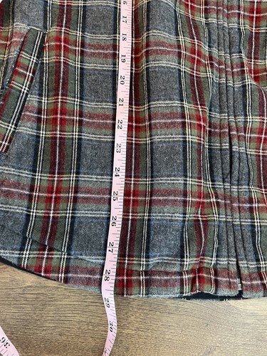 LL Bean Women’s Flannel Jacket Hoodie Full Zip Plaid Shacket Sz XL - Picture 9 of 24
