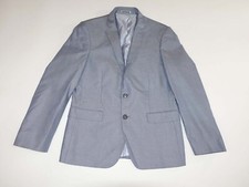 Express Men's Photographer Slim Fit Sport Coat Size 38 Short Blue 100 Cotton S
