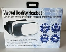 Virtual Reality Headset by Wireless Gear Realistic 3D Experience