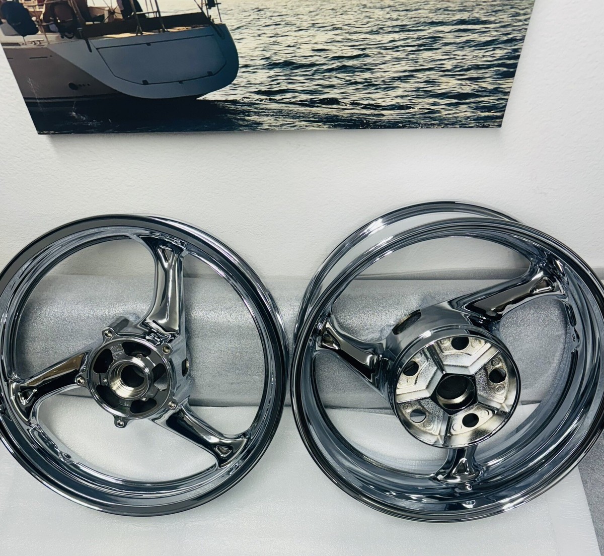 SUZUKI GSX-R600/750 WHEELS 2006-07 CHROME 54111-41G10-019 17” RIM