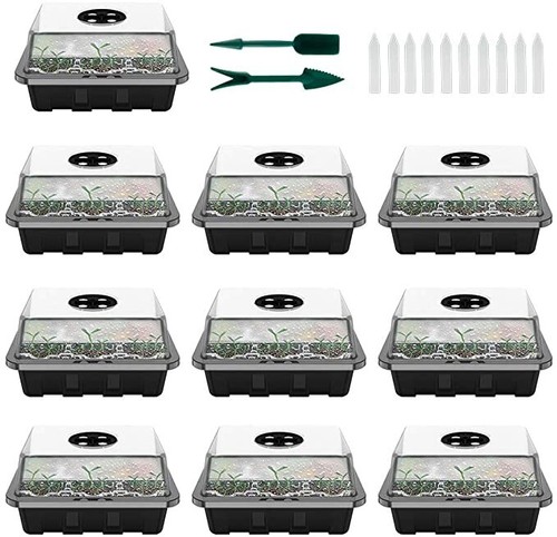 10x Zimmergewächshaus Anzuchtkasten Mini Gewächshaus Anzucht Set Setzling 120 - Bild 1 von 8