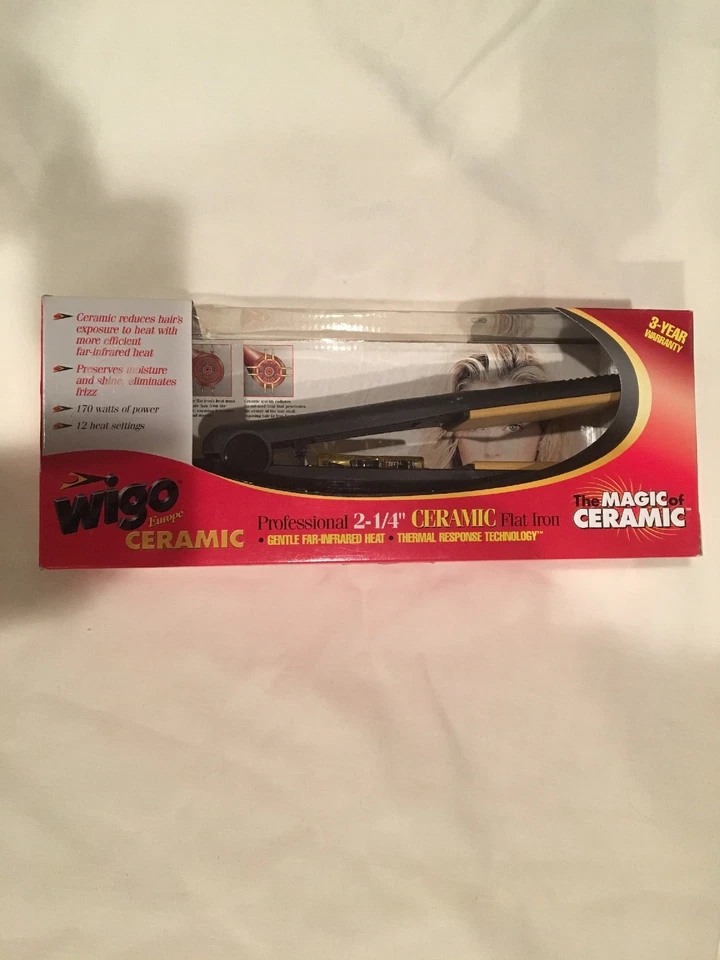 Plancha de cerámica Wigo - 2-1/4" (WG5307) profesional Foto 2 de 4