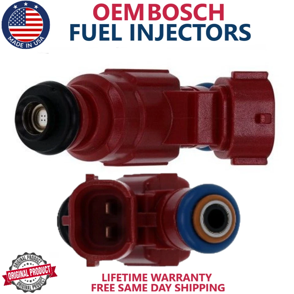 Inyectores de combustible Bosch OEM 4 piezas para Nissan Sentra 2000-2002 1,8 L I4 #0280155937 Foto 3 de 4