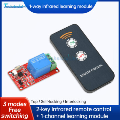 1 Channel Infrared Receiver Driving Switch Relay Module With Remote Controller