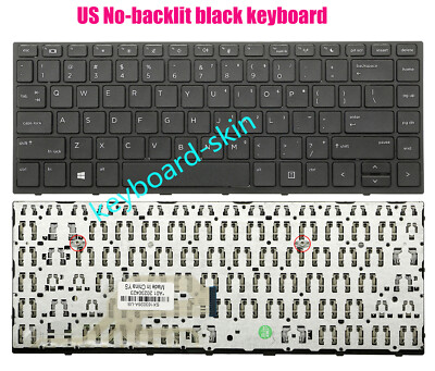 Replacement Keyboard For HP ProBook 430 G5, 440 G5, 445 G5 - US Layout, No Backlit, Black