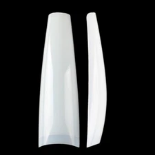 240pcs XXL Long Coffin False Nails Taper Ballerina Half Cover Fake Nail Art Tips