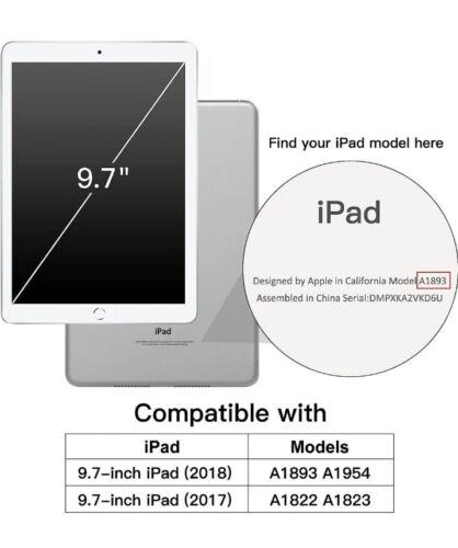 JETech iPad 9.7 inch Case Cover Smart Stand Protect Auto Wake/Sleep Various Spec - Picture 7 of 8