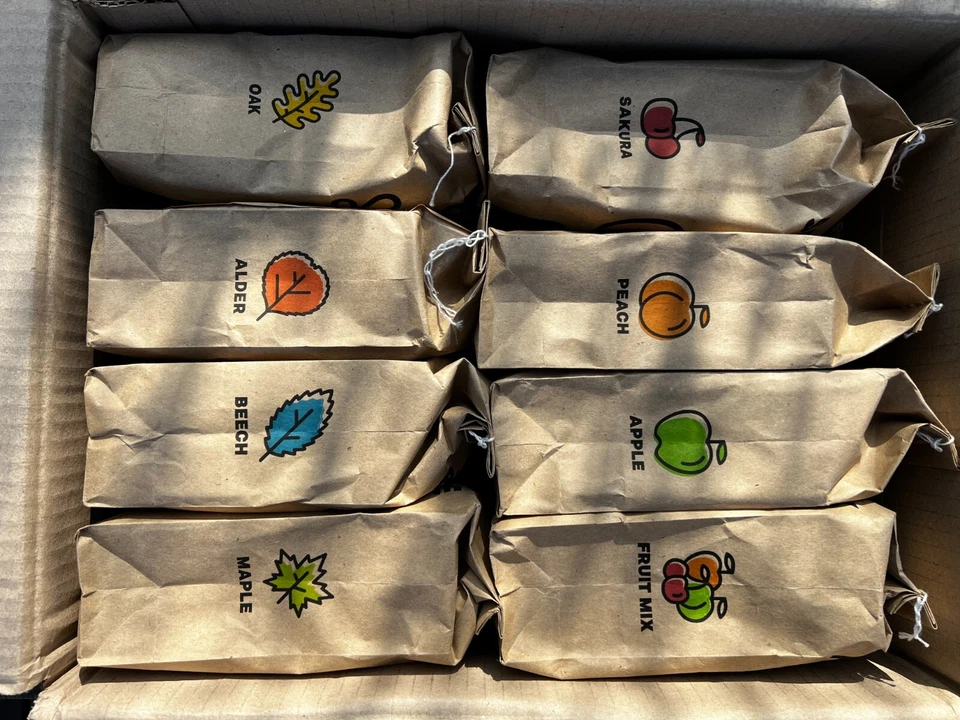 BBQ Smoking Wood Pellets 8-Pack – 14 lb Variety Set Apple Oak Cherry Maple - Image 3 of 4