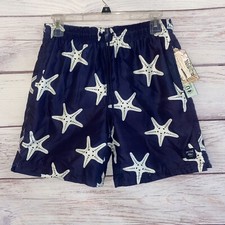 Spicy Tuna Swim Trunks Board Shorts Men s S Blue Starfish UPF 50 B58
