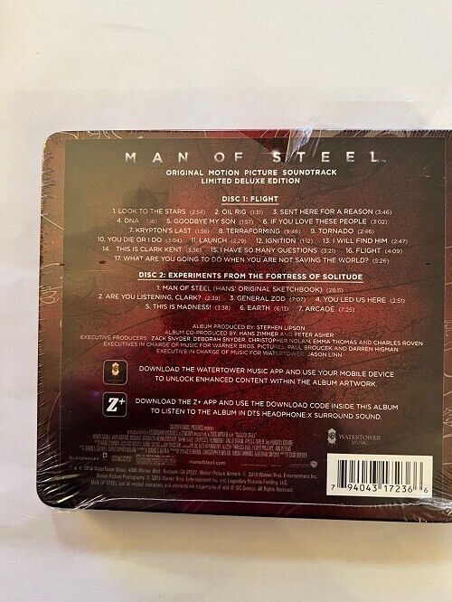 Man of Steel [Original Score] [Limited Edition] LP (Vinyl, Jul-2013,  WaterTower Music) for sale online