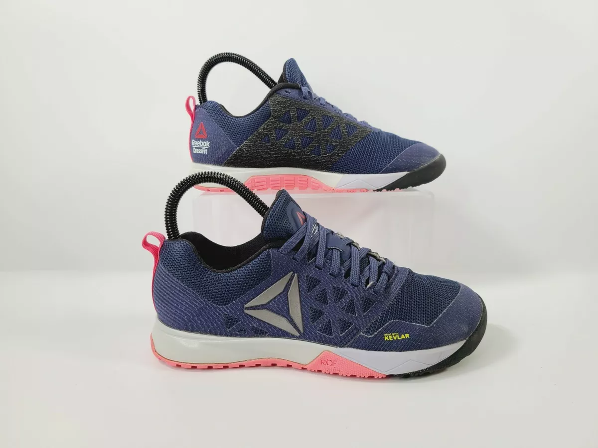 Reebok Nano 6 Kevlar Training Shoes Blue Pink AR3301 Women&#039;s 6 M |