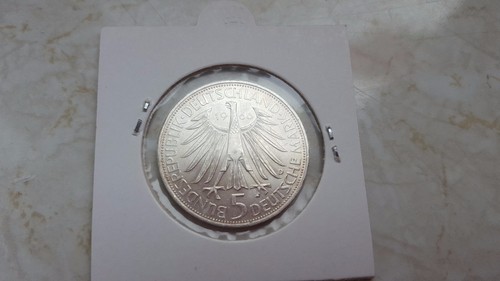 Nur das beste. 5 DM Leibniz 1966 D in top zustand ab 5 auktionen portofrei - Bild 2 von 2