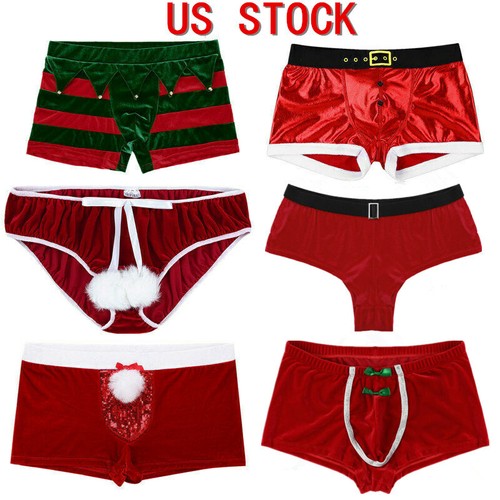 Herren Weihnachten Höschen Weihnachtsmann Boxershorts Schlüpfer Unterhose Unterwäsche - Bild 1 von 51