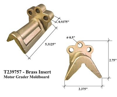 2 HD Wear Strips - Bottom - T239757 - JD Motor Graders, 670, 672