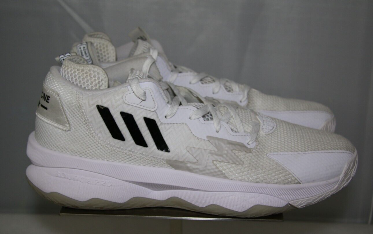 Adidas Dame 8 Admit One Cloud White Black Sneakers Shoes GY6462