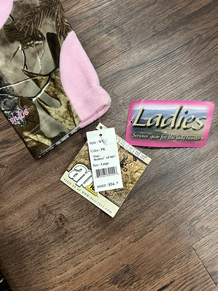 Gamehide флисовая куртка женщин большой розовый коричневый камуфляж Realtree четверть молнии - Изображение 3 из 3