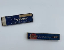 Vintage Mechanical Pencil Leads Venus Velvet Red ~ Scripto Black