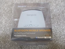 New Targus Bluetooth Wireless Mobile Speaker w/Microphone Silver (TA-22MBSP-SIL)
