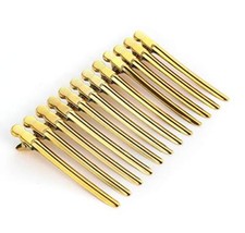 12Pcs/set 3.7 Inches Metal Hair Clips for Styling and Sectioning,Dividing Gold