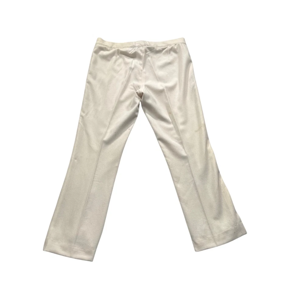 Ralph Lauren Ladies Trousers Size 4 Wool Cashmere Blend Cream Made In USA - Image 3 of 4