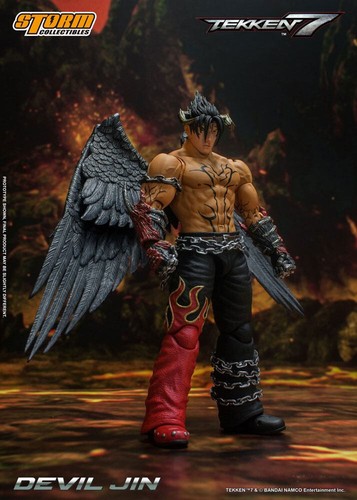 TEKKEN 7: DEVIL JIN 1/12 Action Figure 18 cm STORM COLLECTIBLES - Foto 2 di 9