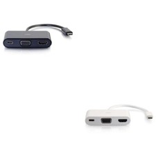 USB-C  to 4K HDMI   VGA Multiport Adapter with Power Delivery up to 60W-C2G