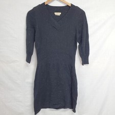 Royal Robbin Sweater Dress S Black Speckled Knit Long sleeve Womens