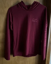 VINEYARD VINES PERFORMANCE MENS MAROON MEDIUM PULLOVER HOODIE