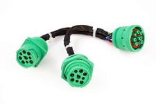 Type2 Sae J939 Splitter Y Cable 9pin Data Power Extension Cable For Truck Eld Gp