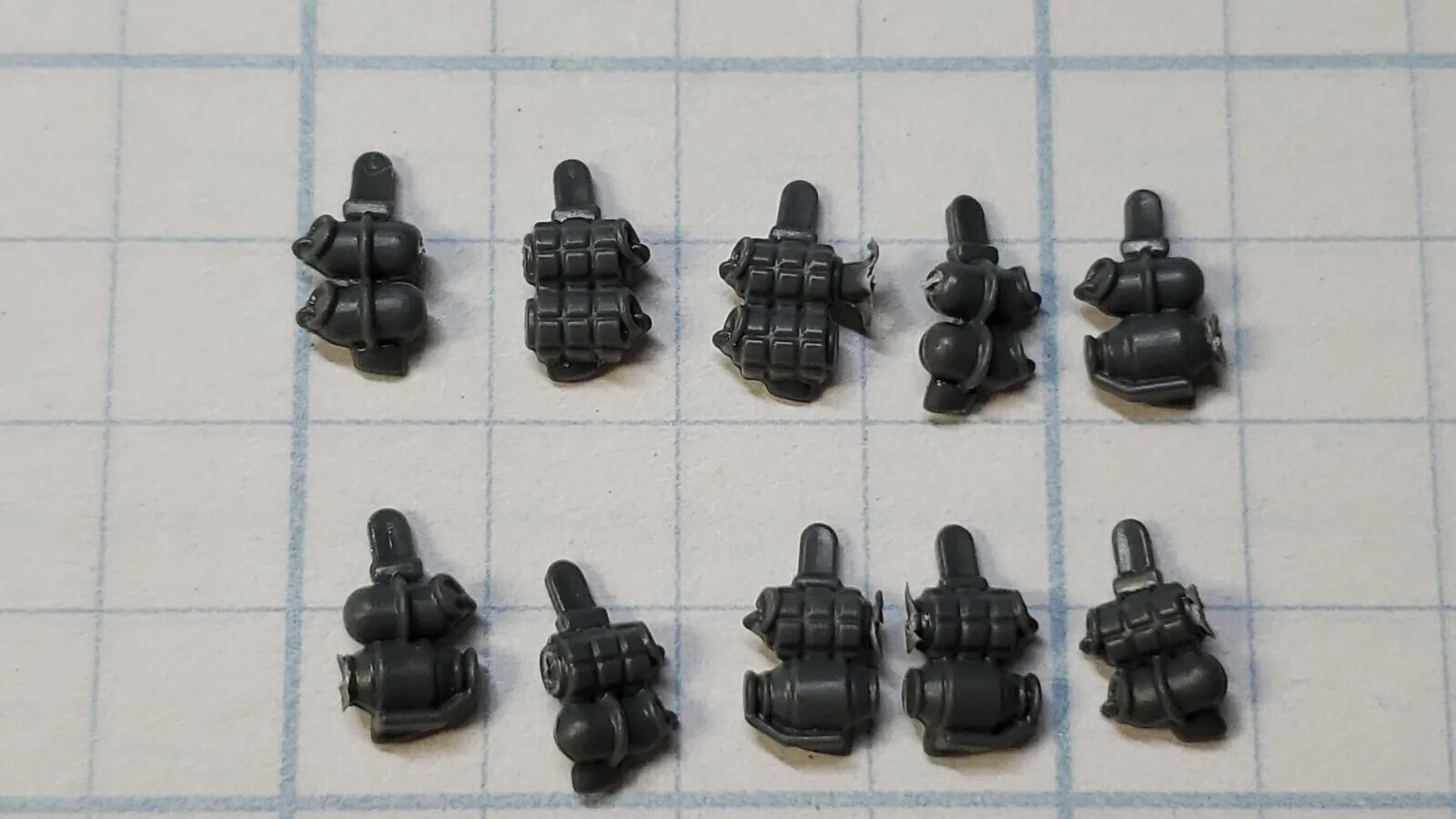 Warhammer 40K – Space Marines Primaris Reivers – 5 Teste Di Ricambio – Games Workshop