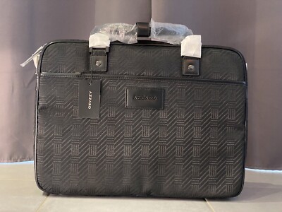 Sac Ordinateur Portable Azzaro – Toile Noire, Sacoche Pour 15 Pouces, Neuf