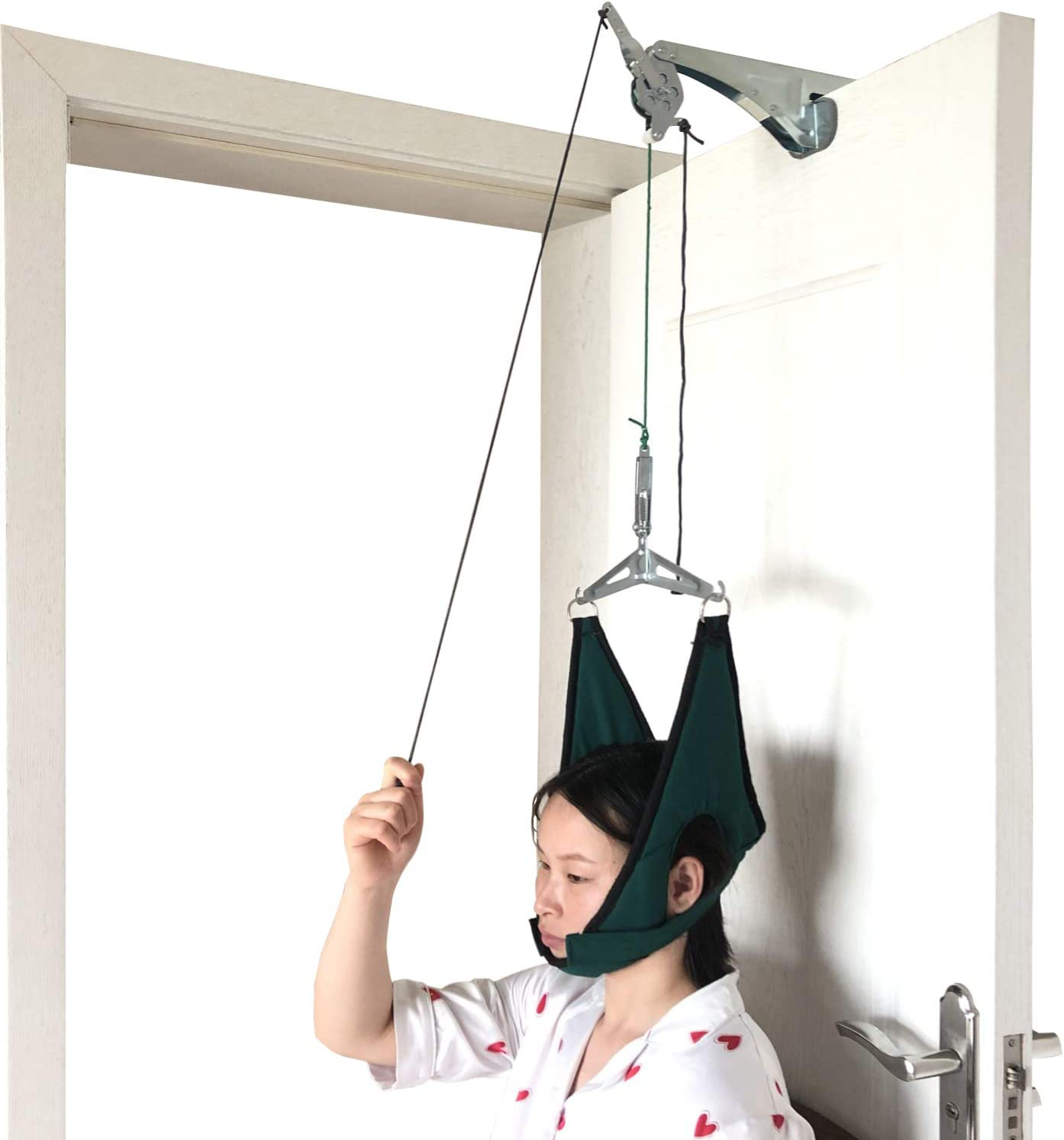 Neck Traction Device Over Door For Home Use, Portable Stretcher Hammock