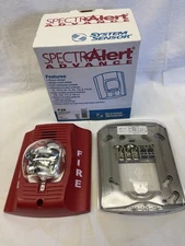 Spectra Alert System Sensor P2R Horn Strobe Red 2W STD CD New
