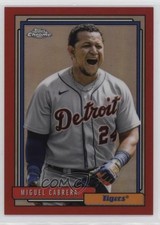 2021 Update 1992 Topps Redux Chrome Red Border 10/70 Miguel Cabrera 0d08