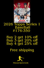 2026 Topps Baseball Series 1  #176- #350 complete your set