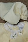 Girl's Butter Yellow Picture Easter Sunday Dress 24M 3 PC Coat Hat vintage — photo 2
