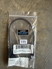 Micro HDMI to HDMI Cable 1ft High Speed with Ethernet New Sealed