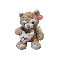 NWT Valentine's Day Teddy Bear Plush Stuffed Animal Gift Holding Love Heart Soft