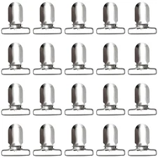 40 Pieces Men Suspender Clips Metal Clips Sheet Straps Holder Fasteners Clips...