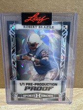2024 Leaf Sports Heroes Pre Production Proof Silver Crystal Robert Brazile 1/1