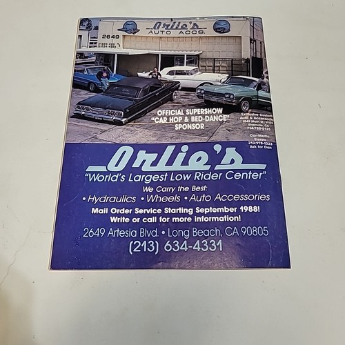 Lowrider Magazine October 1988 CTRFLD '79 T-Bird Cruising L.A. Super Show Info - Bild 22 von 23