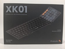 ProtoArc XK01 Black Portable Business Foldable Bluetooth Keyboard With Numberpad