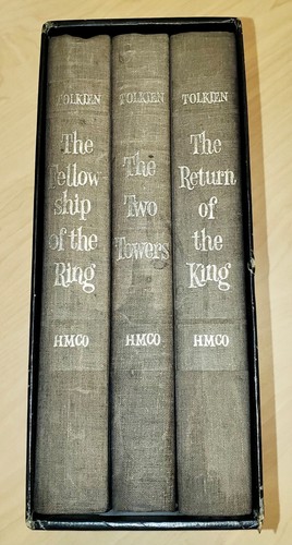 1965 The Lord of the Rings Trilogy Box Set Tolkien HC/DJ 2nd Ed w/ All Maps - Picture 2 of 15