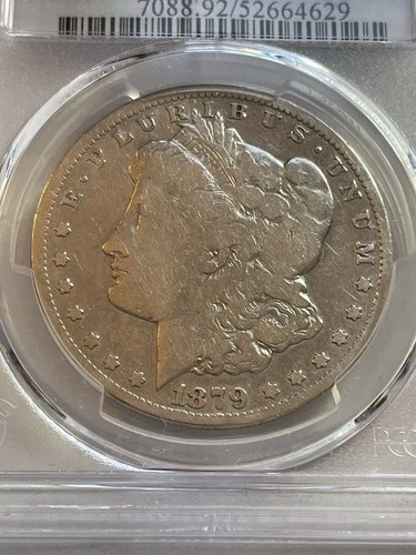 1879 CC Morgan Silver Dollar, PCGS VG Detail, 756.000 Minted---REEDERSONG