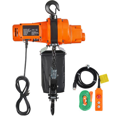 Uimoso 1T/2200 lbs Electric Chain Hoist Single Phase Lifting Crane 10 ft Lift