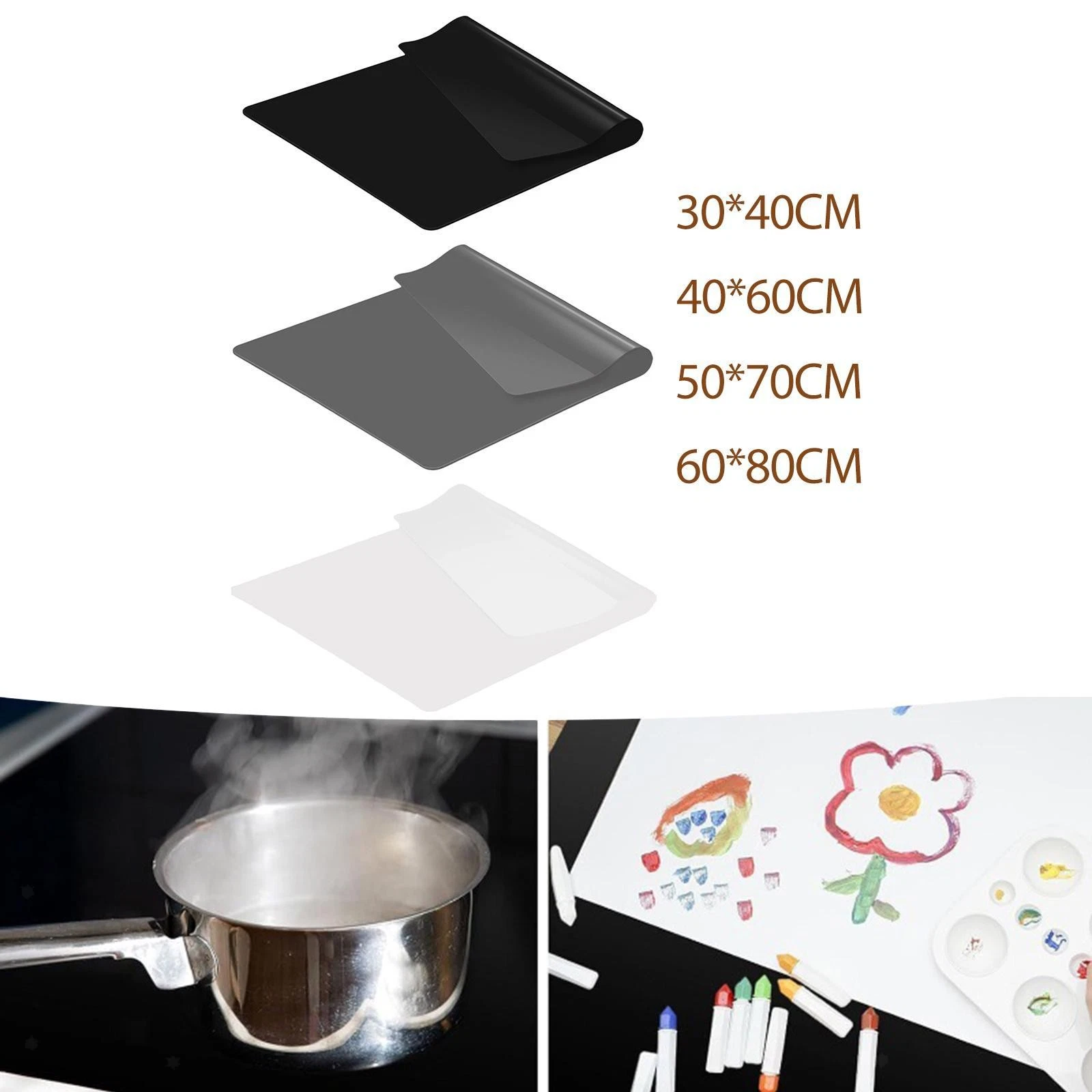 Silicone Mat for Baking Silicone Sheet Portable Rolled Folding Placemat
Opens in a new window or tab