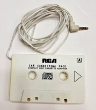 RCA Car Connecting Pack CD Compact Disc Cassette Tape Adapter - White