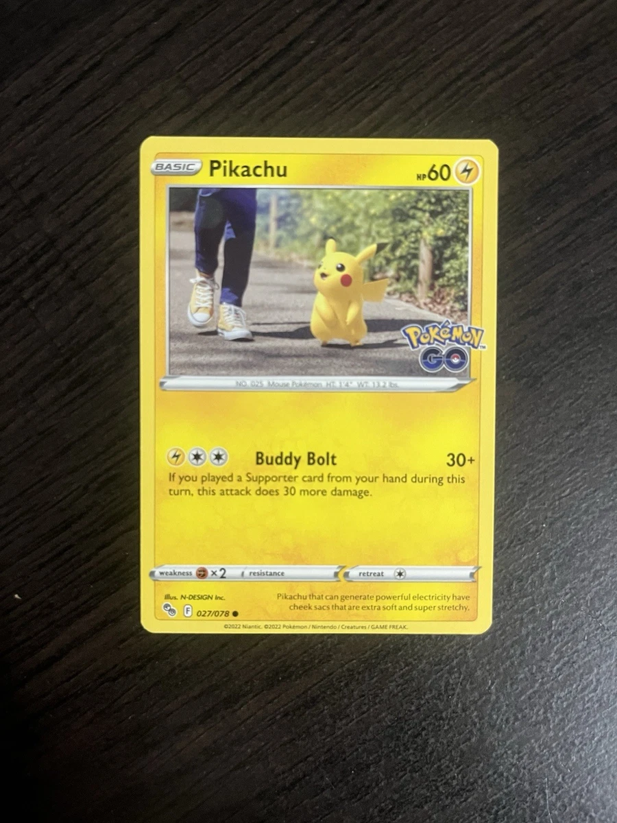 Pikachu 027/078 Pokémon GO for sale | eBay